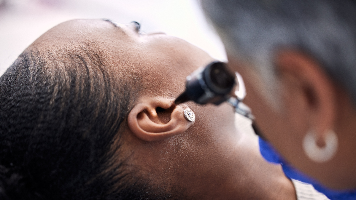 Hearing air test for Blocked ears